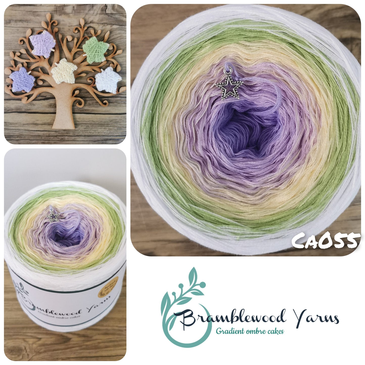 CA055 crocus/ lavender/ vanilla/ leaf green/ white