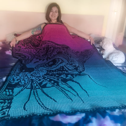 meowsaic blanket PDF crochet chart