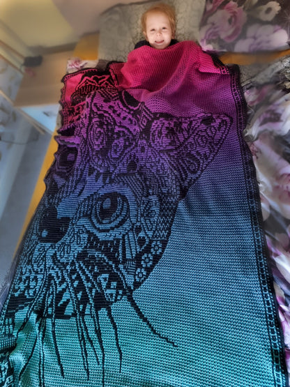 meowsaic blanket PDF crochet chart