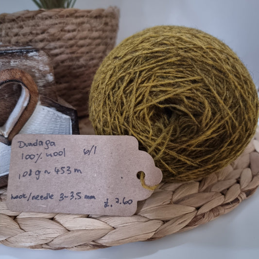 Bramblewool, Dungada 100% wool, Latvian wool - LIME