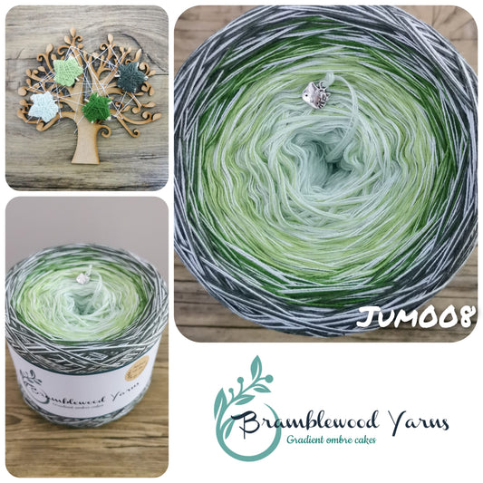 JUM008 pea/ leaf green/ fern/ khaki + white