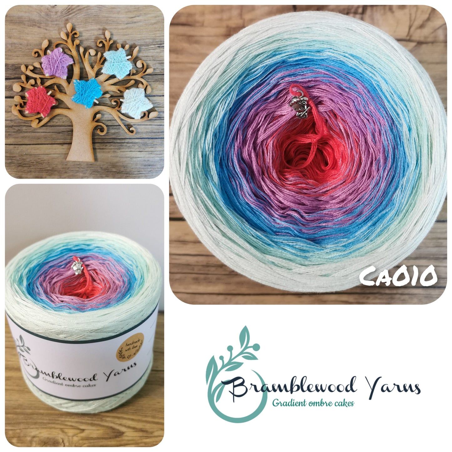 CA010 lobster/ amethyst/ capri/ mint/ pea