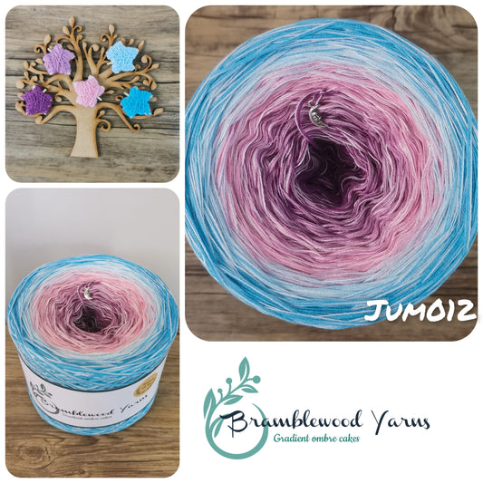 JUM012 oleander/ amethyst/ pink/ firefly blue/ capri + pastel pink
