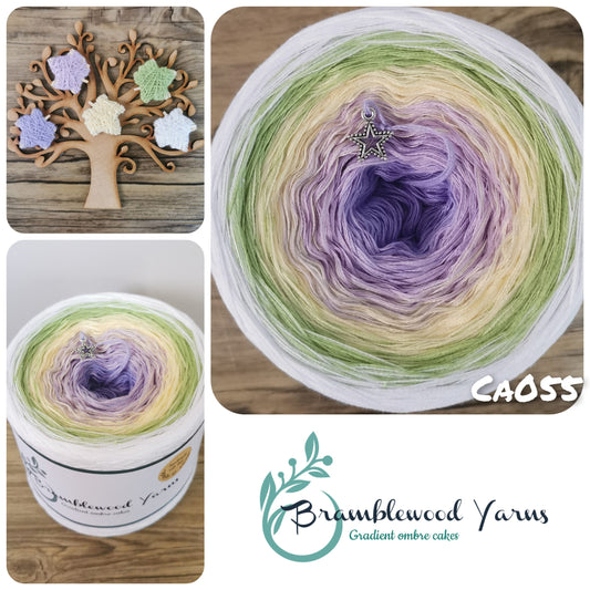 CA055 crocus/ lavender/ vanilla/ leaf green/ white