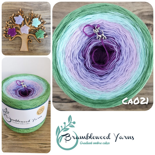 CA021 thistle/ crocus/ lavender/ mint/ frog