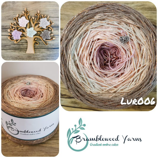 LUR006 DIRTY PINK/ PEACH/ LIGHT BEIGE/ ALABASTER/ MUD + COPPER