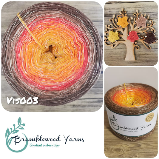 VIS003 KURKUMA/ ORANGE/ BRICK/ MOCHA/ NUT + COPPER