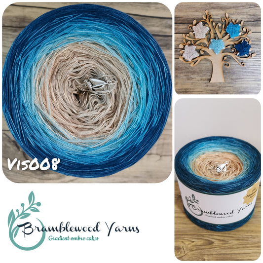 VIS008 ALABASTER/ BEIGE/ JADE/ LIGHT PETROL/ PETROL + COPPER/TORQUOISE