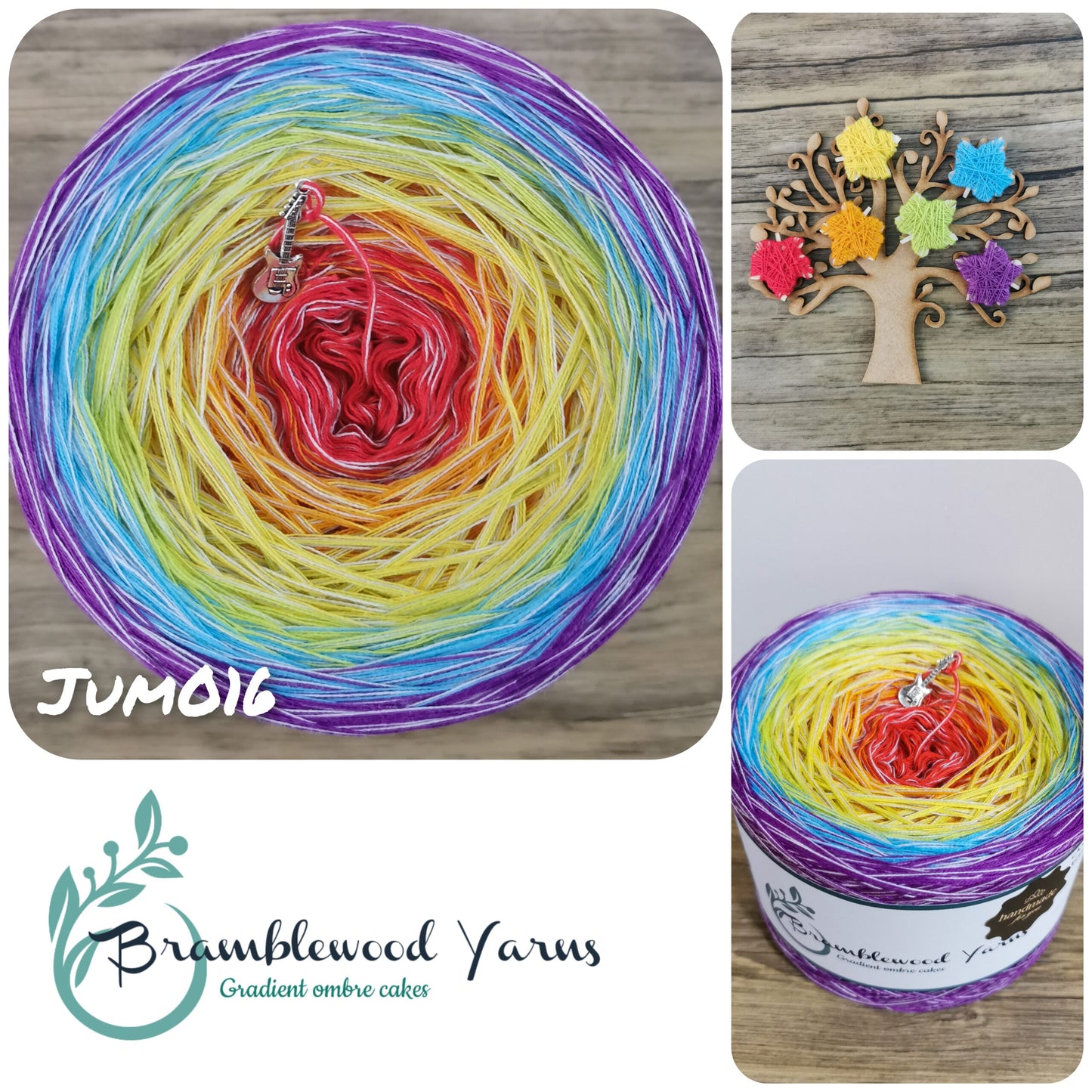 JUM016 CHERRY/ ORANGE/ SUNNY/ KIWI/ CAPRI/ THISTLE + LIGHT GREY