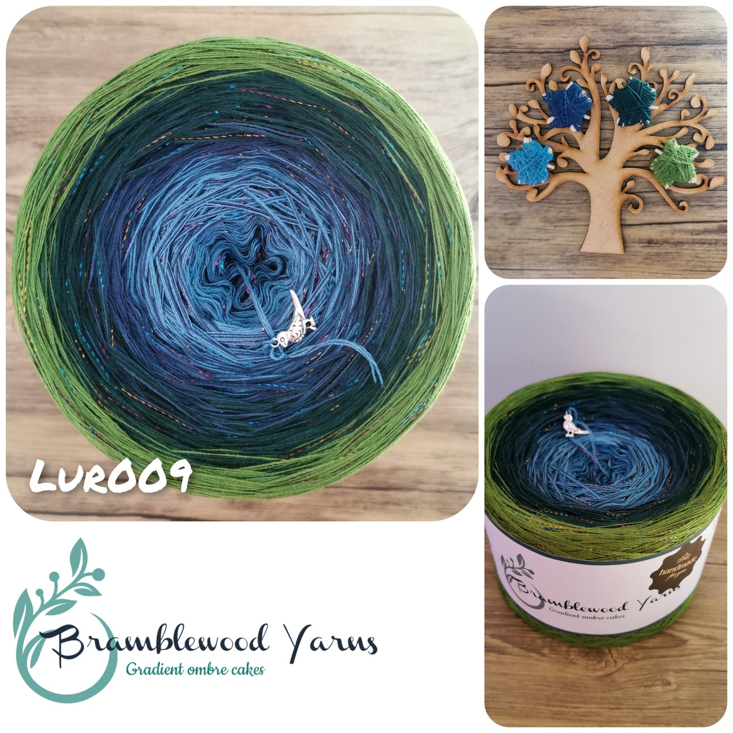 LUR009 LIGHT PETROL/ PETROL/ BOTTLE GREEN/ FERN + RAINBOW 2