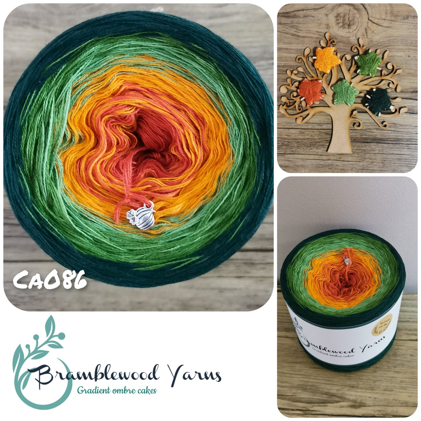 CA086 BRICK/ ORANGE/ FROG/ FERN/ BOTTLE GREEN