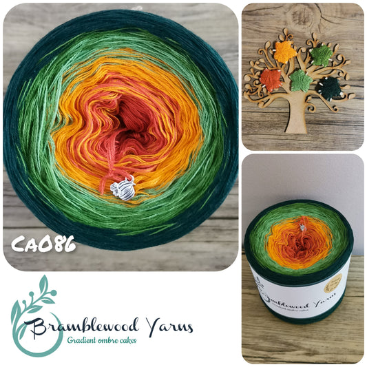 CA086 BRICK/ ORANGE/ FROG/ FERN/ BOTTLE GREEN