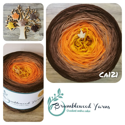 CA121 KURKUMA/ BURNT ORANGE/ MOCHA/ NUT/ BROWN