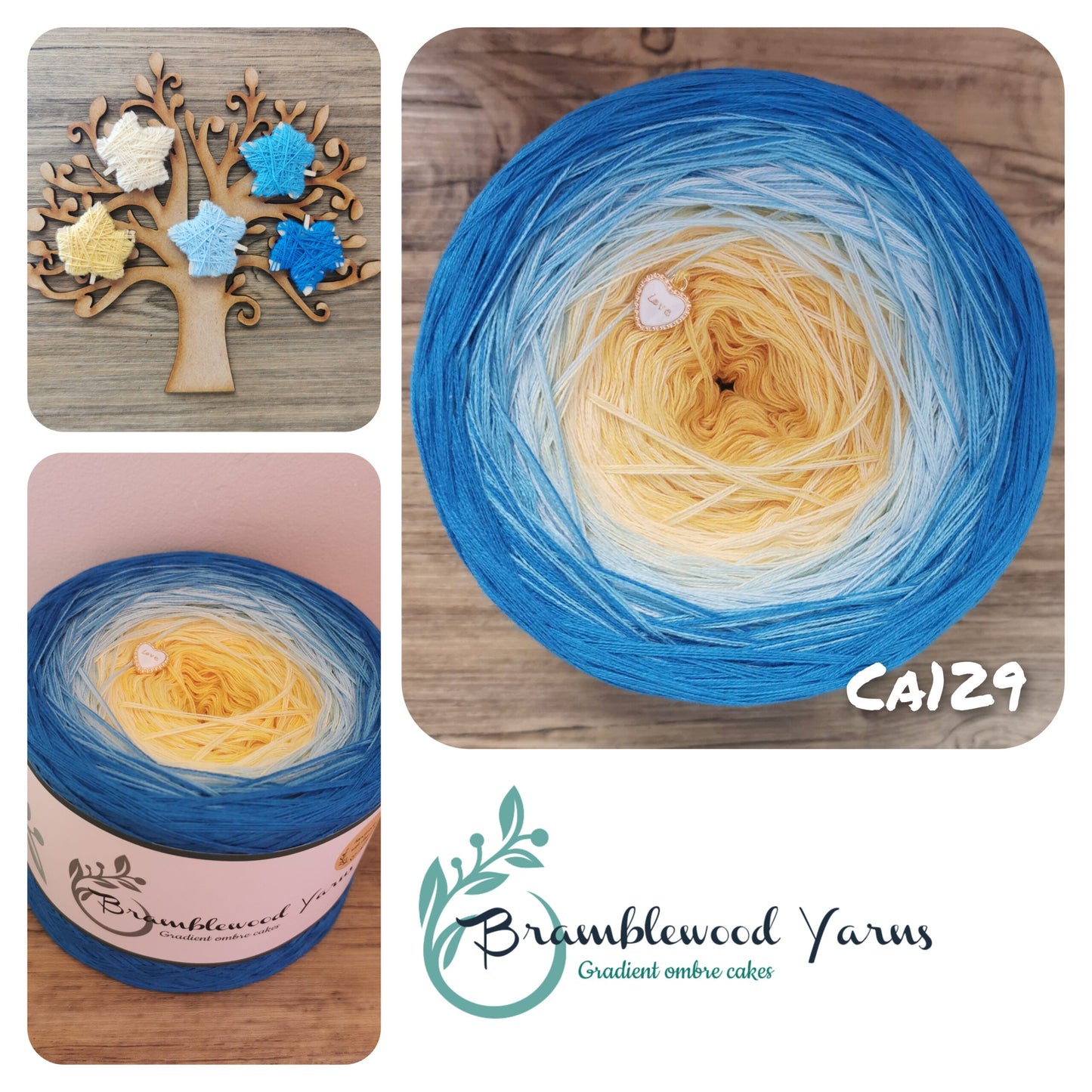CA129 GOLD/ VANILLA/ FIREFLY BLUE/ CAPRI/ SEA BLUE