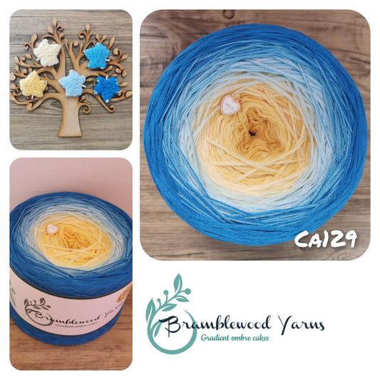 CA129 GOLD/ VANILLA/ FIREFLY BLUE/ CAPRI/ SEA BLUE