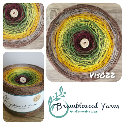 VIS022 BLACKBERRY/ FERN/ LIME/ MUSTARD/ MUD/ NUT