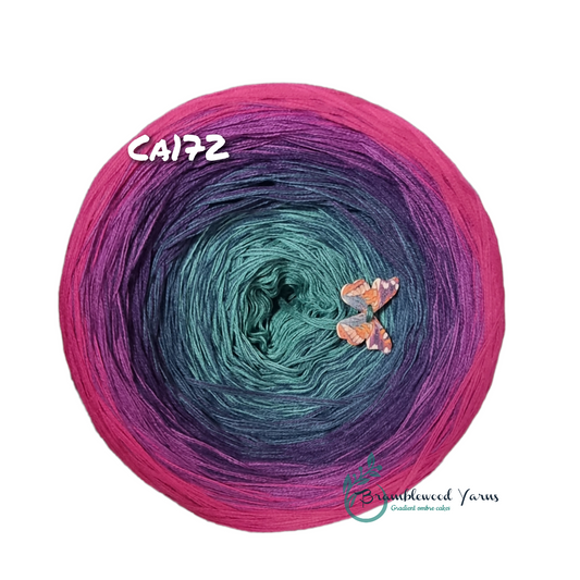 CA172 OCEAN GREEN/ PETROL/ AUBERGINE/ THISTLE/ HOT PINK