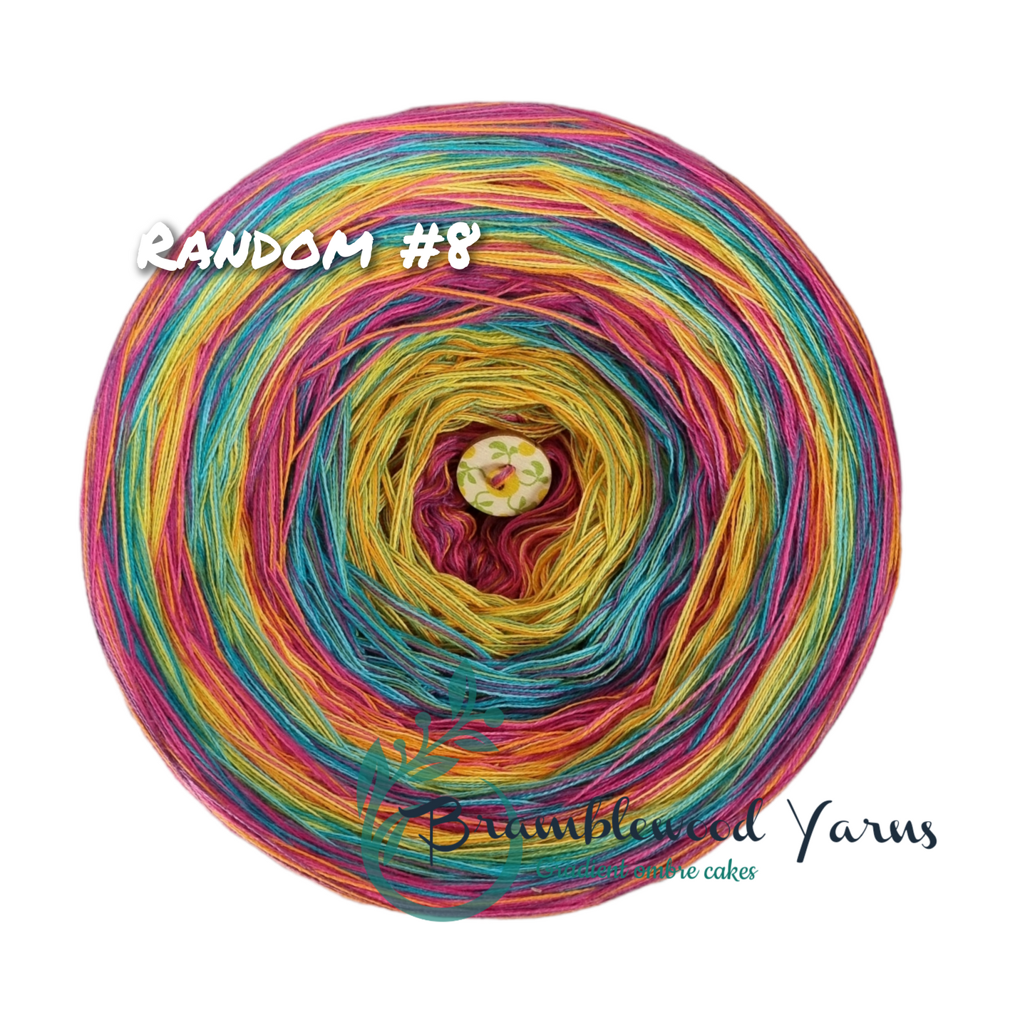 RANDOM #8 THISTLE/ HOT PINK/ FUCHSIA/ ORANGE/ SUNNY/ LIME/ FROG/ RIVIERA/ PEACOCK