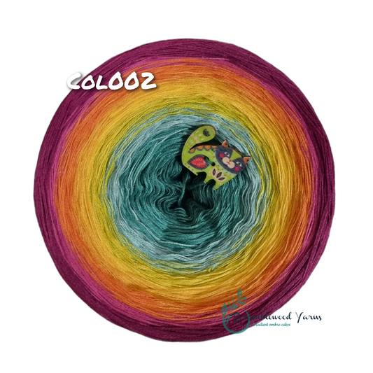 COL002 EMERALD/ OCEAN GREEN/ JADE/ LIME/ SUNNY/ KURKUMA/ BURNT ORANGE/ RASPBERRY/ BLACKBERRY