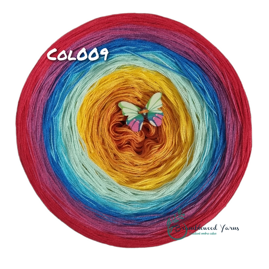 COL009 BURNT ORANGE/ KURKUMA/ SUNNY/ MINT/ RIVIERA/ SEA BLUE/ OLEANDER/ RASPBERRY/ RED