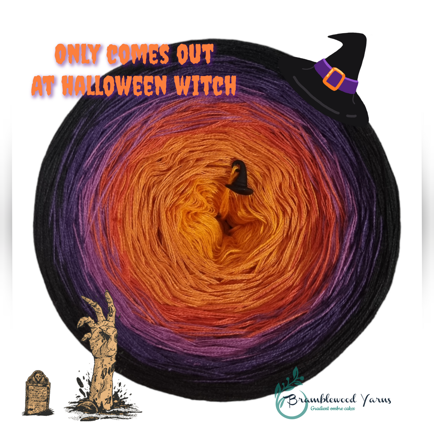 HALLOWEEN WITCH - ORANGE/ BURNT ORANGE/ BRICK/ OLEANDER/ AUBERGINE/ BLACK