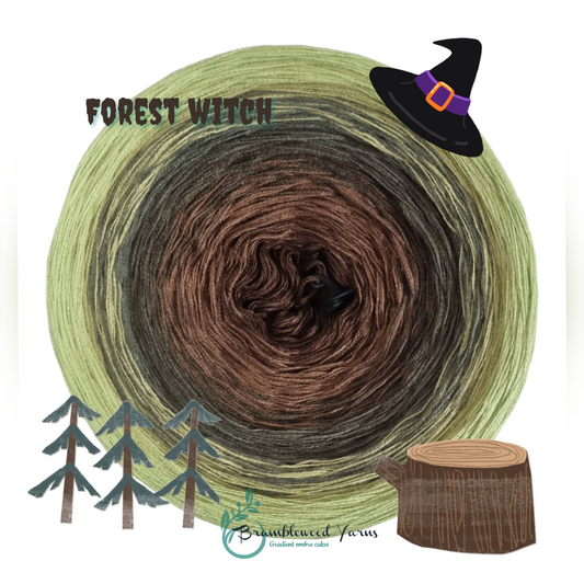 FOREST WITCH - BROWN/ NUT/ MOSS/ KHAKI/ GREEN OLIVE/ LEAF GREEN