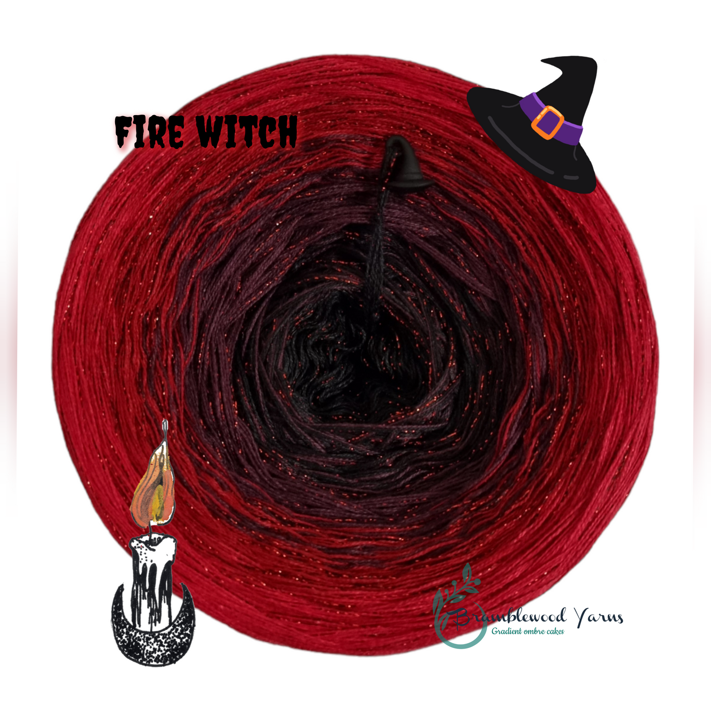 FIRE WITCH - BLACK/ CHIANTI/ BURGUNDY/ RED + RED/BLACK LUREX