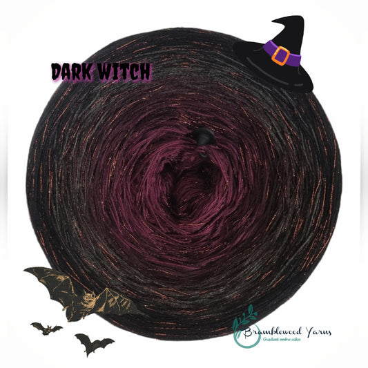 DARK WITCH - BLACKBERRY/ CHIANTI/ ASH/ BLACK + GLITTERY VISCOSE