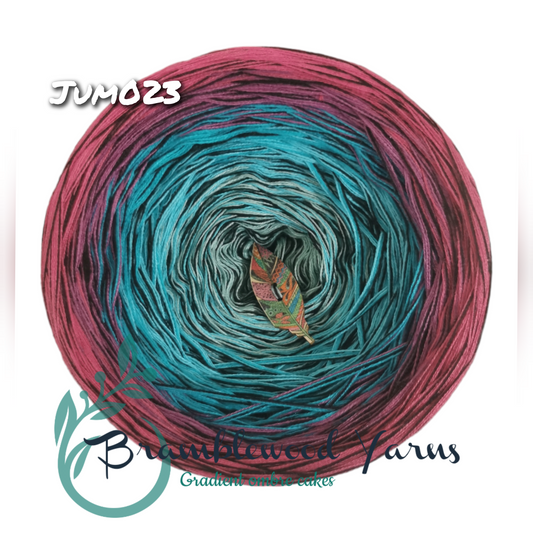 JUM023 JADE/ RIVIERA/ PEACOCK/ OLEANDER/ RASPBERRY + BLACK