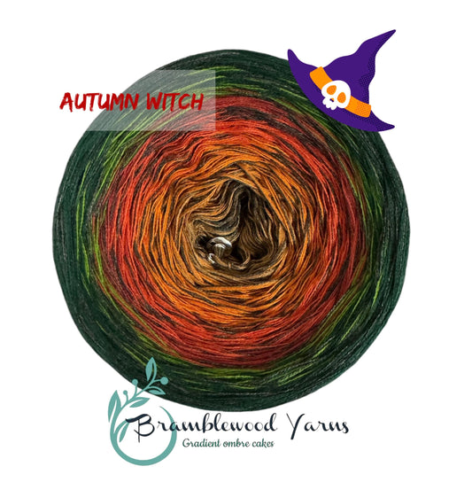 AUTUMN WITCH - mocha/ burnt orange/ rust/ brick/ fern/ bottle green + ash