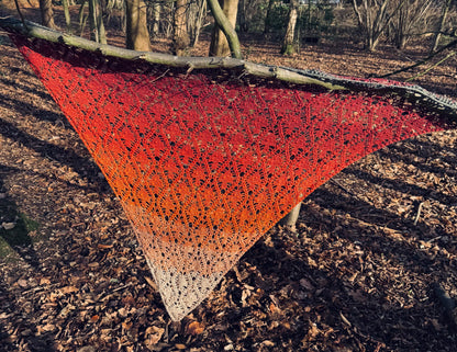 Shroomies crochet shawl PDF pattern