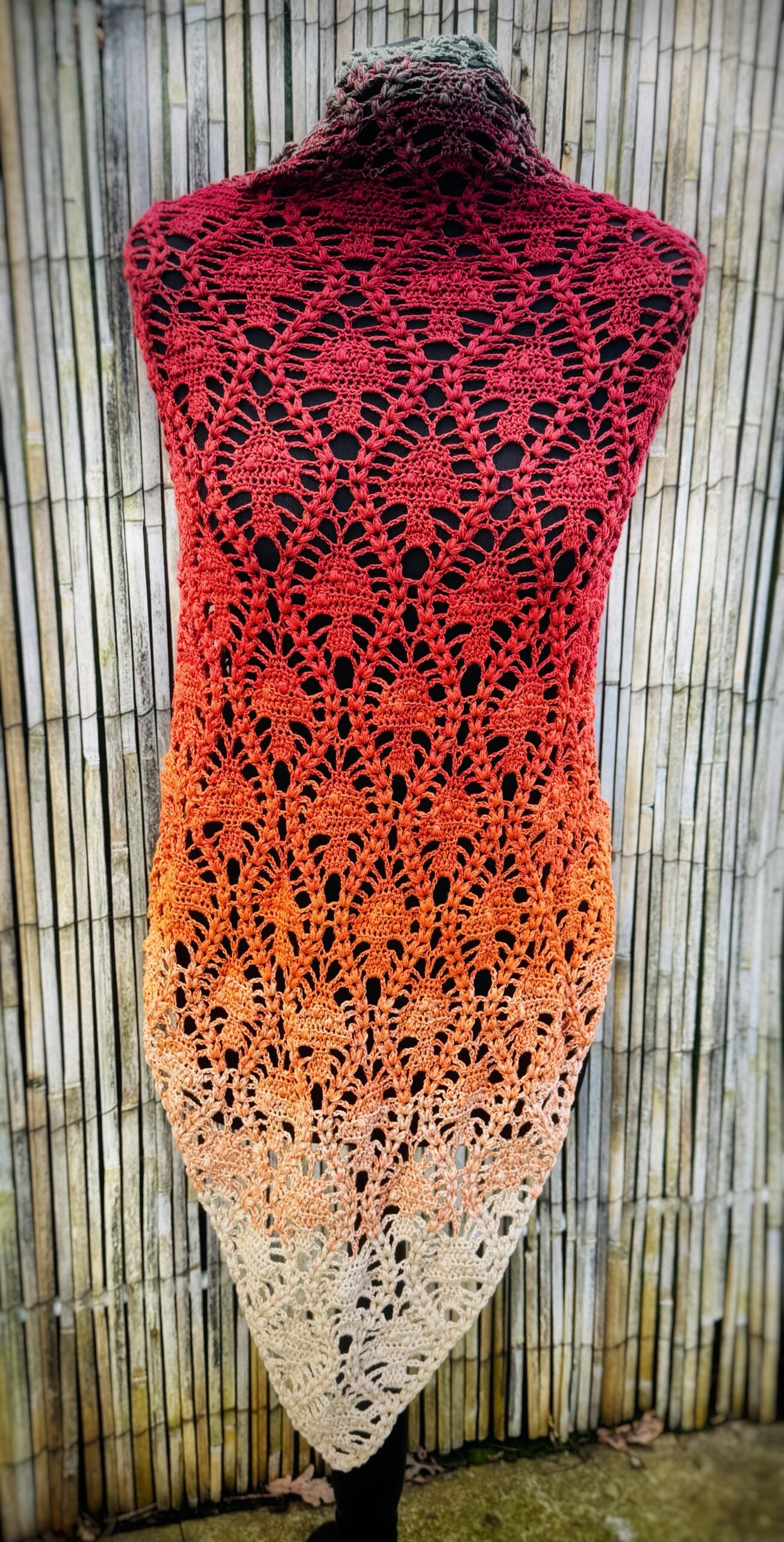 Shroomies crochet shawl PDF pattern