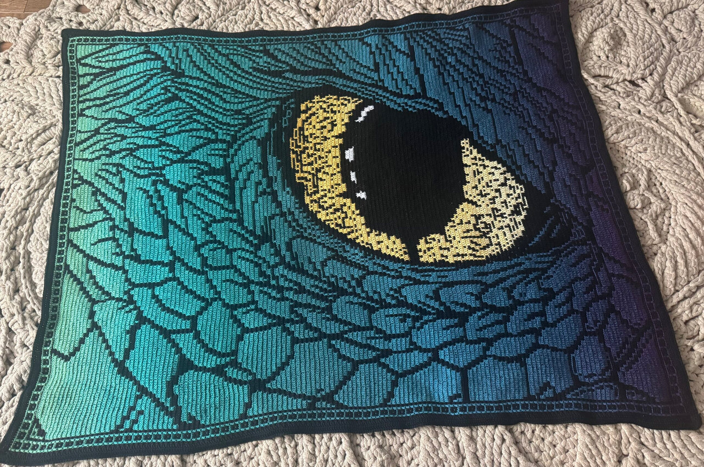 Dracarys, dragos's eye yarn kit. pattern not included.