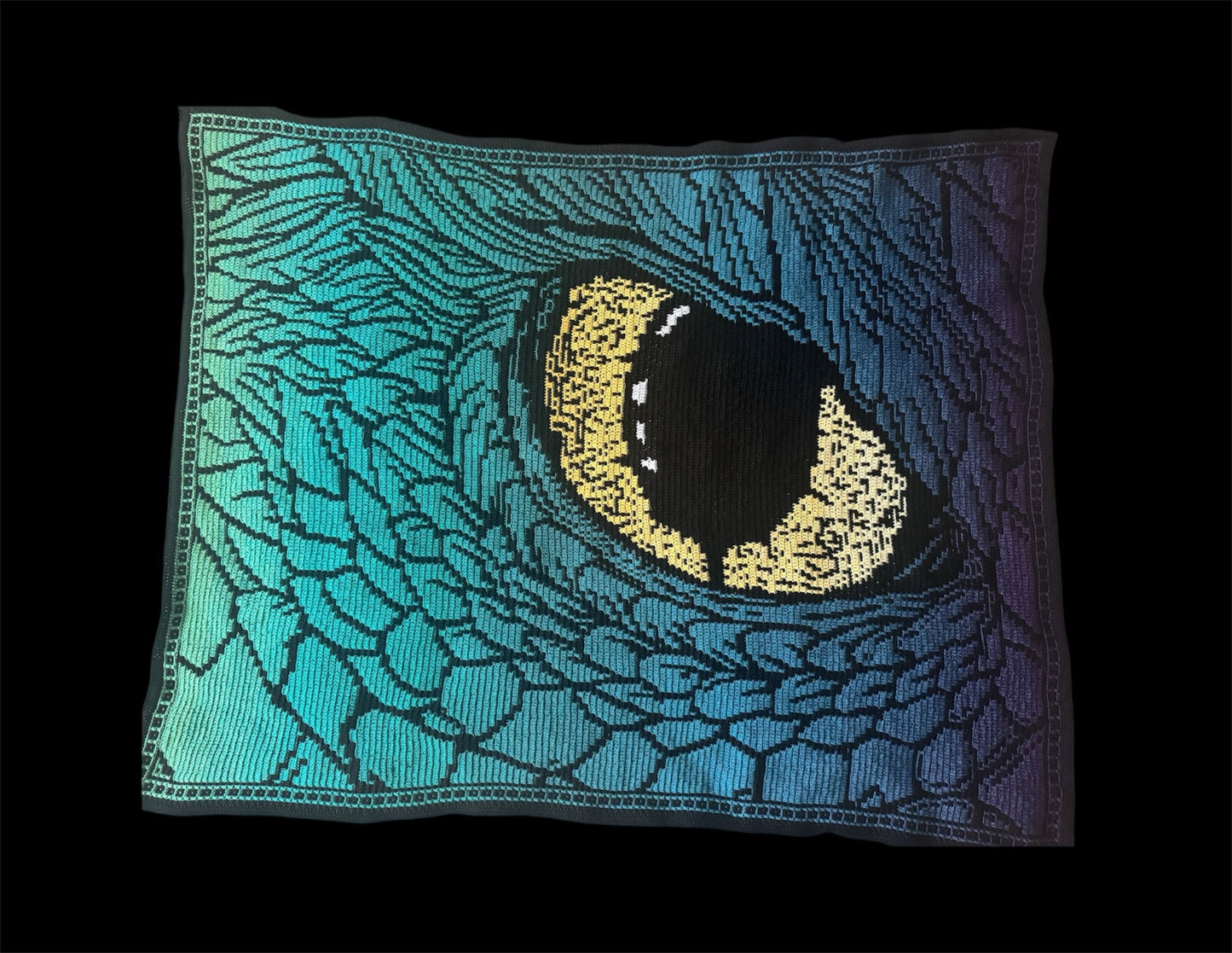 dracarys, dragon's eye blanket, chart only PDF pattern file