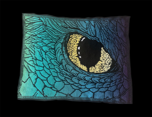 dracarys, dragon's eye blanket, chart only PDF pattern file