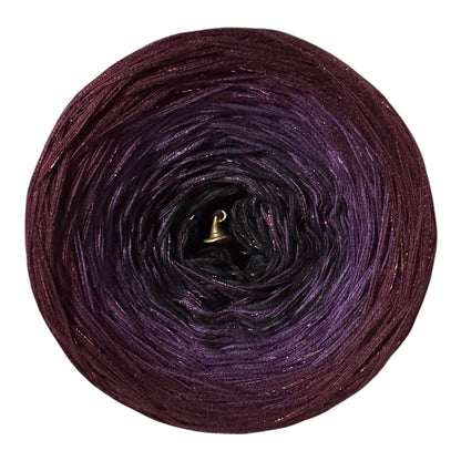 GOTHIC WITCH - BLACK/ AUBERGINE/ CHIANTI + GLITTERY VISCOSE