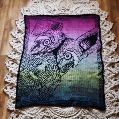 WOOFSAIC MOSAIC BLANKET, PDF CHART ONLY, NO WRITTEN INSTRUCTIONS