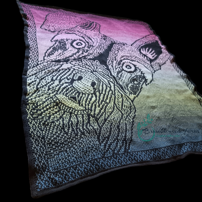 WOOFSAIC MOSAIC BLANKET, PDF CHART ONLY, NO WRITTEN INSTRUCTIONS