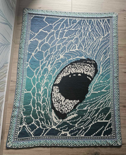 dracarys, dragon's eye blanket, chart only PDF pattern file