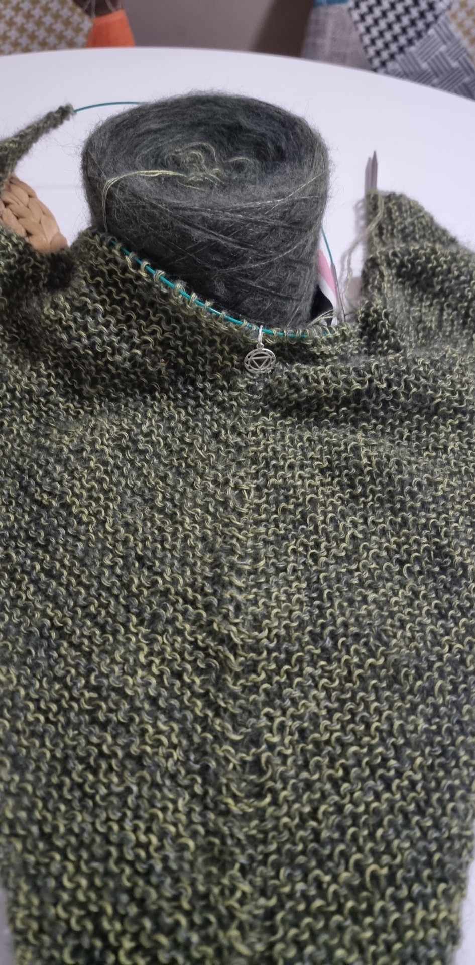 GREEN OLIVE/ KHAKI/ MOSS + MOHAIR